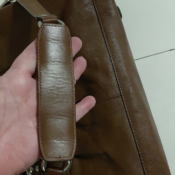 Coach Ashley brown leather satchel purse no. L1049-F15445 - Picture 11 of 13